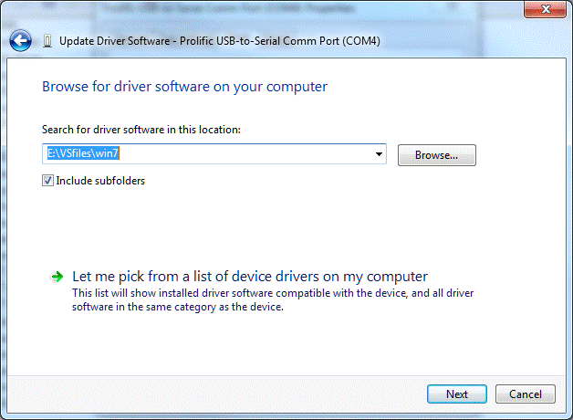 prolific usb to serial comm port not in device manager