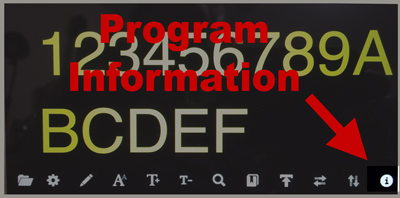 program information
